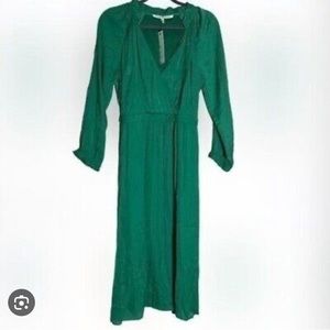 Green cocktail dress